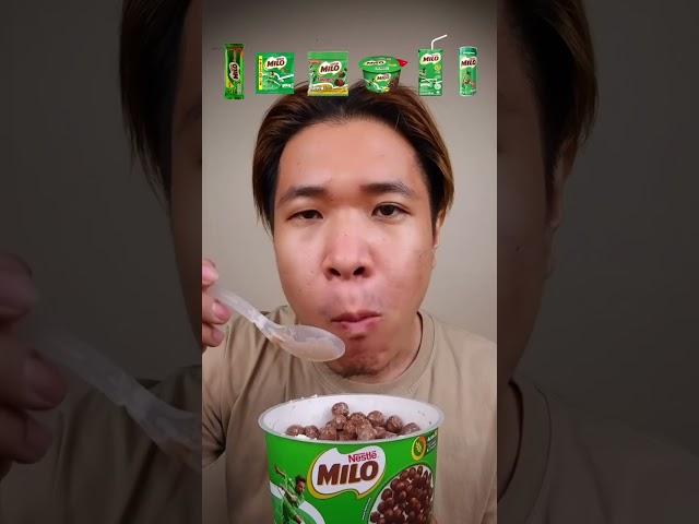 MAKAN MAKANAN SERBA MILO #asmr #asmrindonesia #shorts #shortvideo #youtubeshorts #milo #short