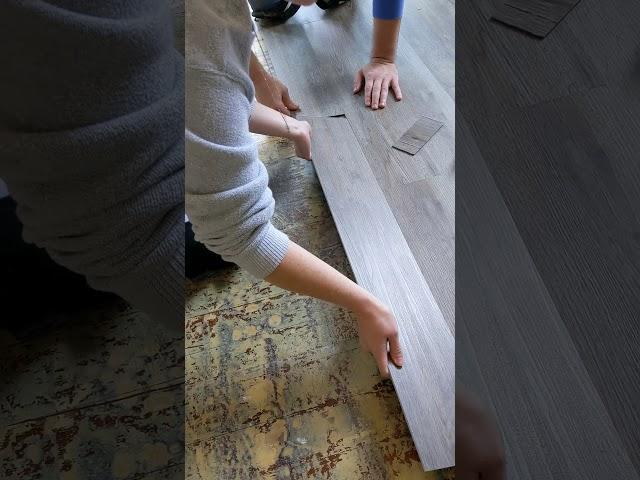 How to install ProCore Waterproof Interlocking Luxury Vinyl Plank Flooring - Quick TIP!