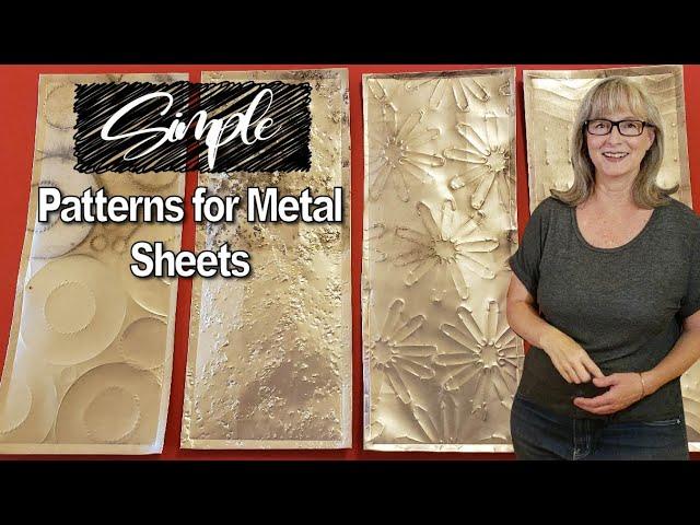 5 Textured Patterns For Metal Aluminum Sheets - No Expensive Machinery Required