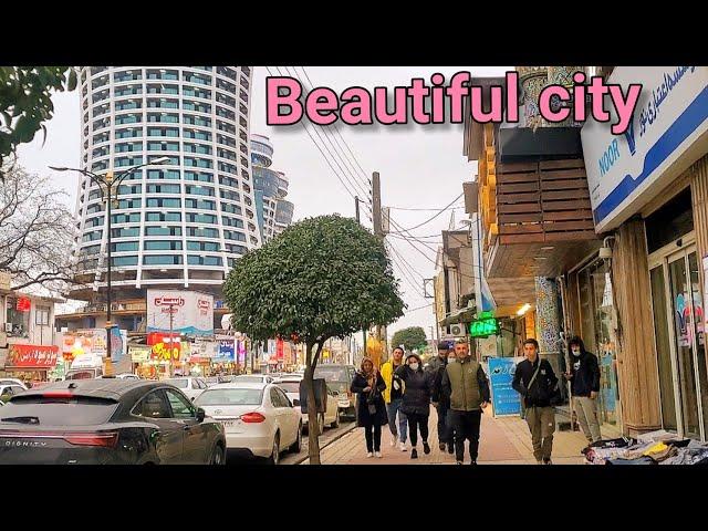 Walking in one of the most beautiful cities in Iran | ایران