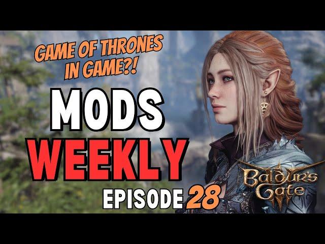 Get your FAVORITE Fantasy Characters to Baldur's Gate 3 NOW! Check this out! BG3 Mods Episode 28