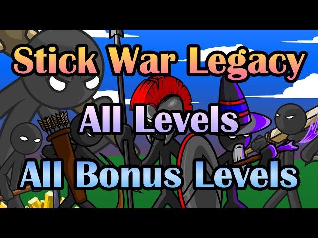 Stick War Legacy // Insane Mode - All Levels + All Bonus Levels No ItemsNo Skins