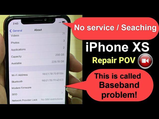 【Tutorial】Repair No Service Baseband #1 iPhone XS Logic Board Problem