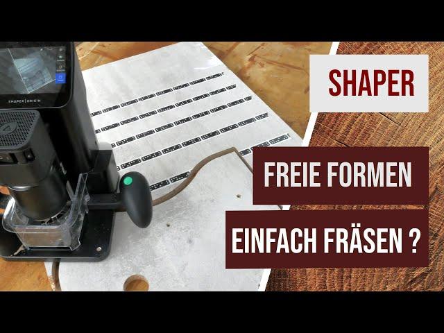 Shaper Origin: Ist das Fräsen von komplexen Konturen wirklich so einfach?  #cnc #holzwerken #shaper