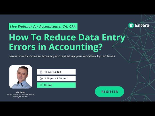 Webinar: How to reduce data entry errors in accounting/ Data Entry Automation in Tally, Quickbooks