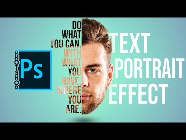 TEXT PORTRAIT EFFECT | PHOTOSHOP EFFECT | PHOTOSHOP TUTORIAL