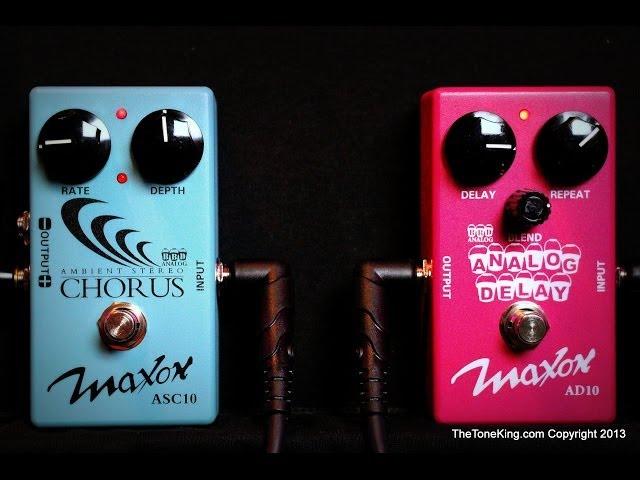 MAXON ASC10 Chorus & AD10 Delay Pedals : Demo & Review : 3P3D2013-DAY 20 ~ 30 Pedals 30 Days