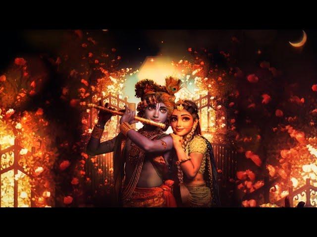 Beautiful Radha Krishna Motion background wallpaper with Meditative Music