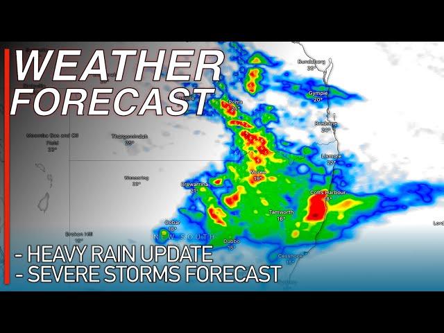 Severe Thunderstorm Outbreak and a Rain Bomb is Forecast to Develop Across Queensland this Week