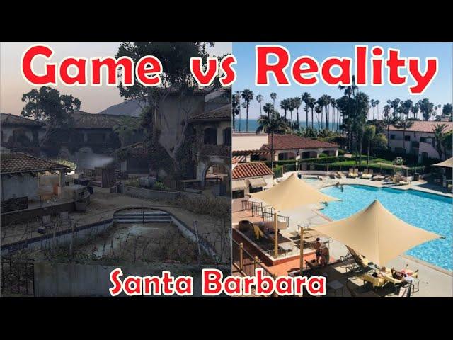 Game vs Reality Side by Side Santa Barbara - THE LAST OF US 2