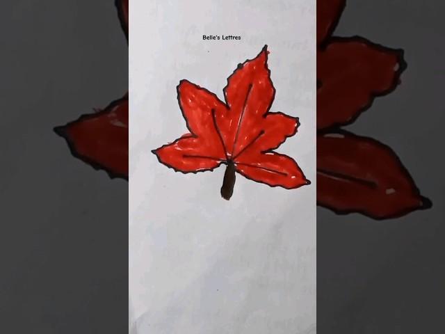 Leaf Drawing #MinimalistArt #LeafDrawing #SimpleArt #ElegantDesign #BelleLettres #ArtInspiration