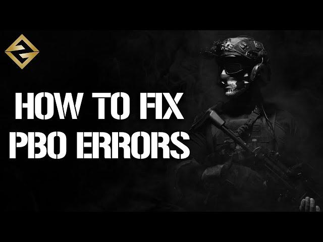 DAYZ - HOW TO FIX PBO ERRORS (Ground Zero Guide)