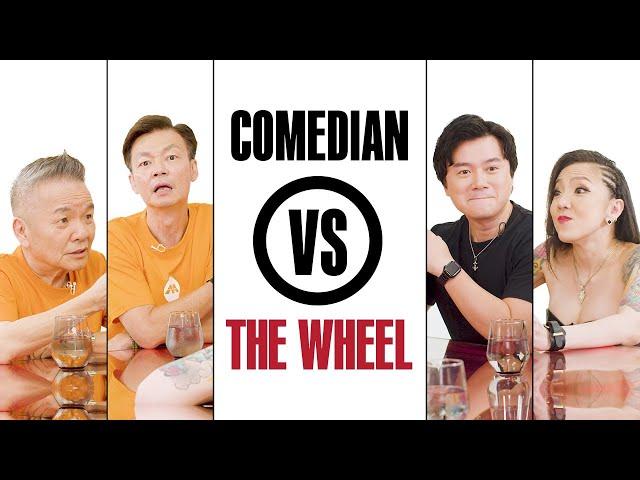 COMEDIAN VS THE WHEEL - MARK LEE + MARCUS CHIN VS BUNZ + MAIA LEE Part 1