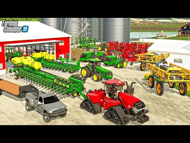 I BOUGHT $1,000,000 OF EQUIPMENT FOR OUR 10,000-ACRE FARM! (BIG TIME FARMER) | FS22