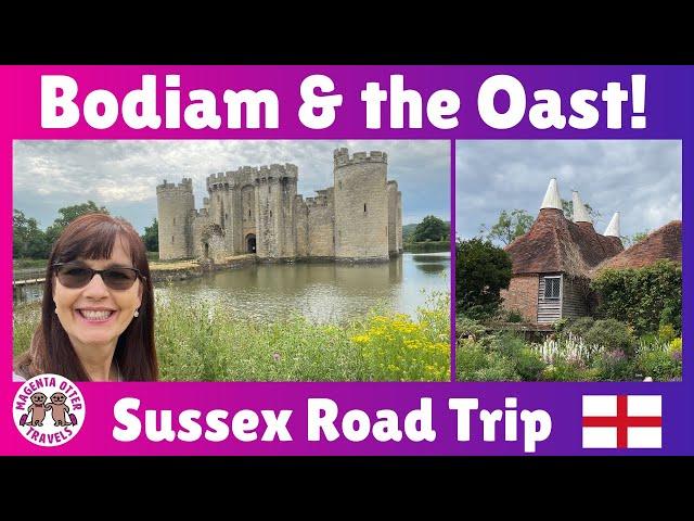 Bodiam Castle, Great Dixter House & Gardens - Sussex Road Trip   #oasthouse #americansinengland