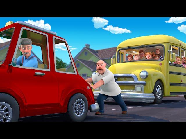 [ 1 HOUR LOOP ] Wheels On The Bus!  | Fun Learning Loops | Beep Beep Nursery Rhymes & Kids Songs