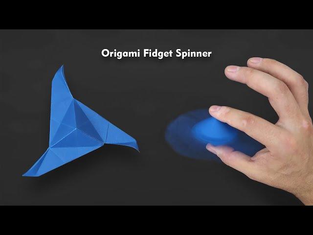 Easy Origami Fidget Spinner - How to Fold