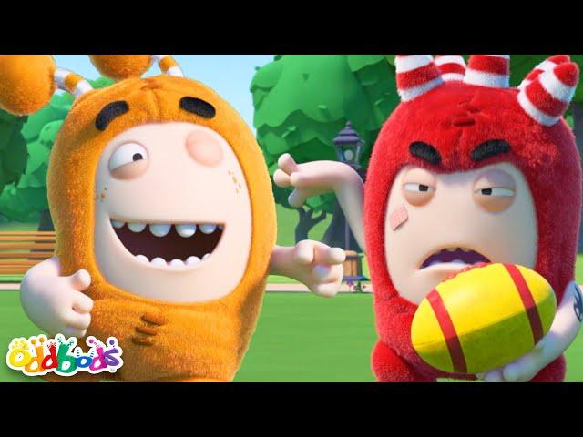 Football Rugby Challenge | Oddbods | Funny Cartoons for Kids | Moonbug Kids Express Yourself!