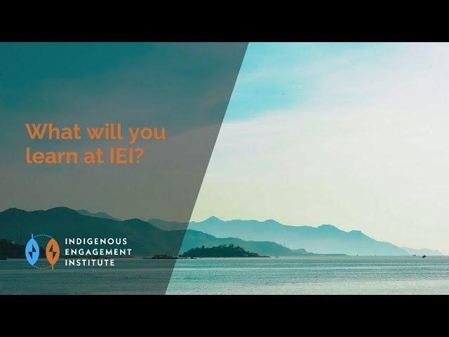 What you will learn at the Indigenous Engagement Institute?