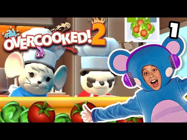 Overcooked 2 EP1 | Mother Goose Club Let's Play