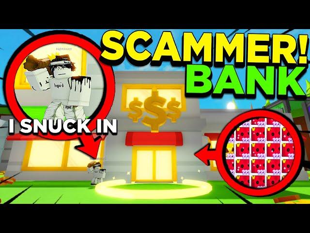 I SNUCK INTO A SCAMMERS BANK! And Took EVERYTHING... In Pet Simulator X