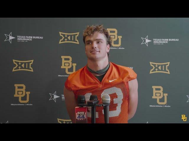 Baylor Football: Sawyer Robertson Media Availability (August 2, 2024)