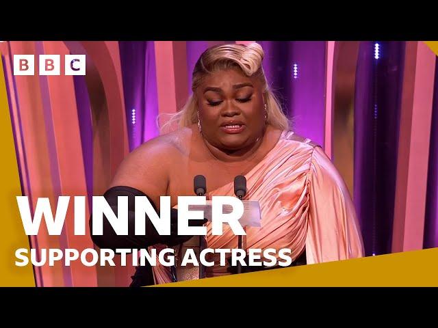 Da'vine Joy Randolph wins Supporting Actress  | BAFTA Film Awards 2024 - BBC