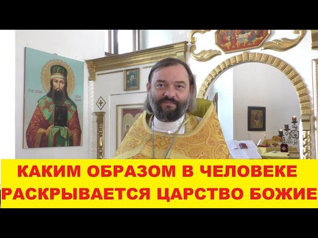 Каким образом раскрывается в человеке Царствие Божие? Священник Валерий Сосковец