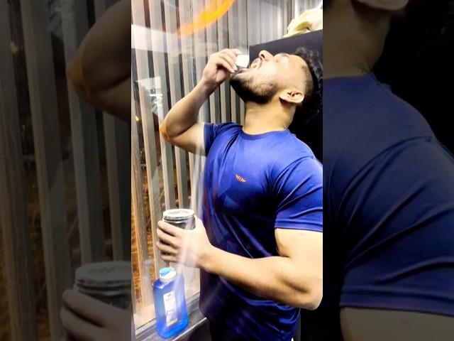 FIRST TIME  Dry ScOOping Pre Workout  #viral #trending #gym #fitness #shorts #youtubeshorts