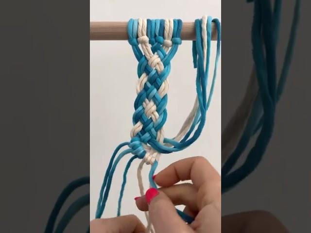 Beginner Macrame Pattern - Woven Braid