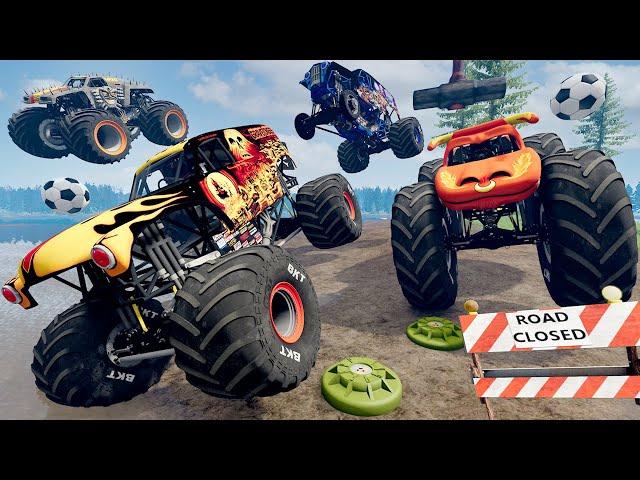 Monster Truck Mud Battle All Stars | BeamNG Drive - Griff's Garage