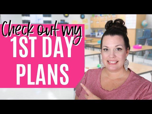 First Day of School Lesson Plans