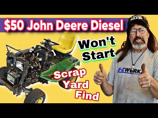 $50 John Deere 455 DIESEL - Won't Start, What's Wrong?