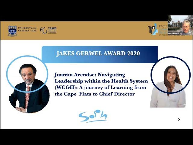 Jakes Gerwel Award 2020 - Juanita Arendse