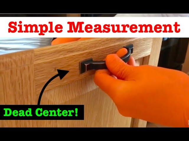 Installing Cabinet Door Pulls without expensive Jig!