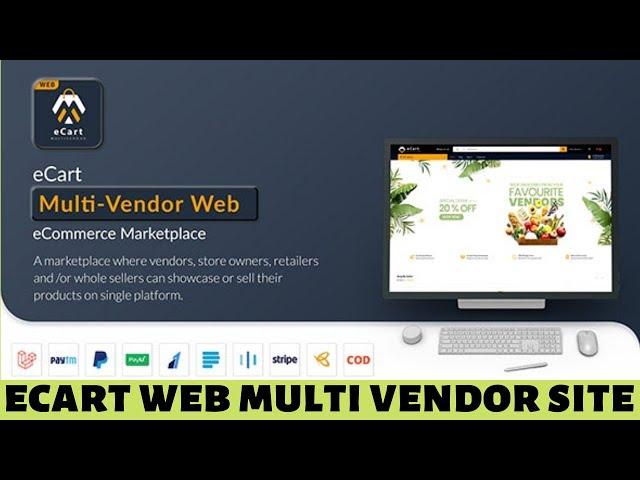 How to make ecart app website || eCart Web - Multi Vendor eCommerce Php script free download