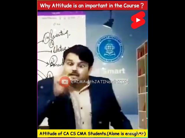 Attitude of CA CS CMA Student | Motivational Video | CA Vijay Sarda Motivation | #shorts #motivation