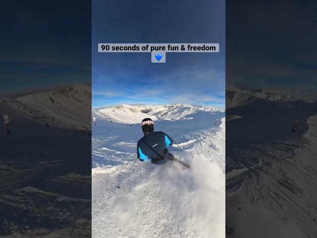 90 seconds fun & freedom ️ #skiing #ski #mountains