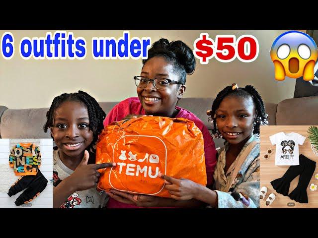 Temu Kids Clothing Haul | 6 Outfits Under $50 | My Honest Review + Try On Haul