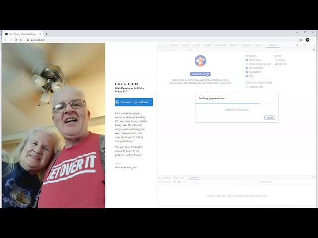 Using the Lighthouse Web Audit in Chrome Dev Tools