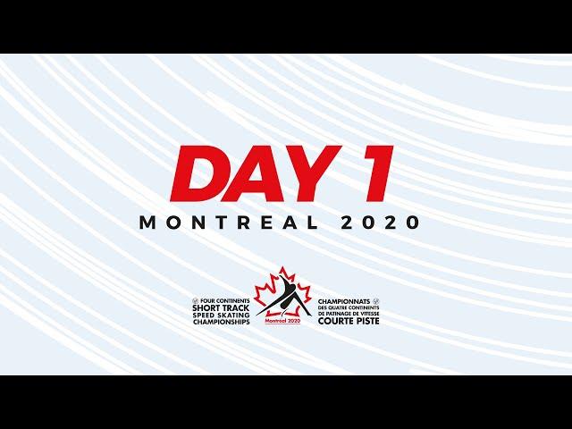 Day 1 | Four Continents Short Track Championships Montrèal 2020 | #4ContsShortTrack