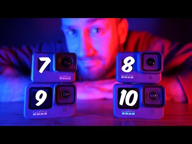 GoPro HERO 10 vs 9 vs 8 vs 7! | VERSUS