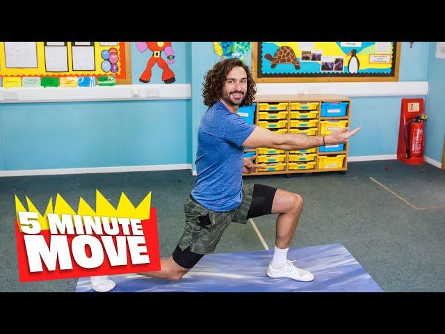 5 Minute Move Energising Kids Workout | The Body Coach TV