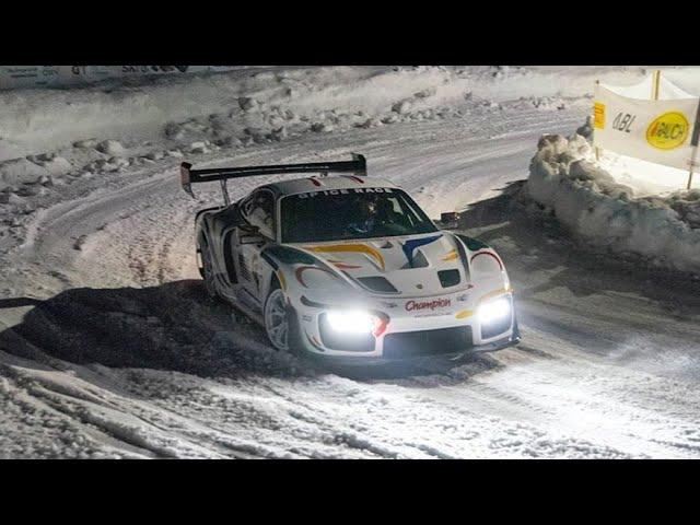 New Porsche 935 drifting in snow!