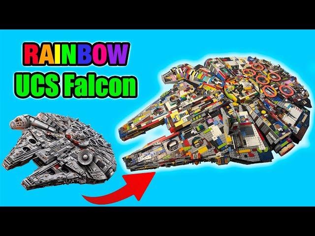 I Built the Lego UCS Millennium Falcon with SPARE PARTS!