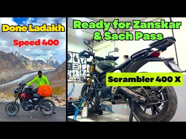 2nd Time in 2024 - Ladakh Zanskar & Sach Pass Winter Trip Preparation | Triumph Scrambler 400 X