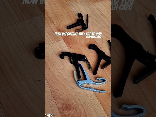GUITAR CAPO / CAPO / BROKEN CAPOS #capo #guitarcapo #music #dunlop #gyser #daddario  #crafter