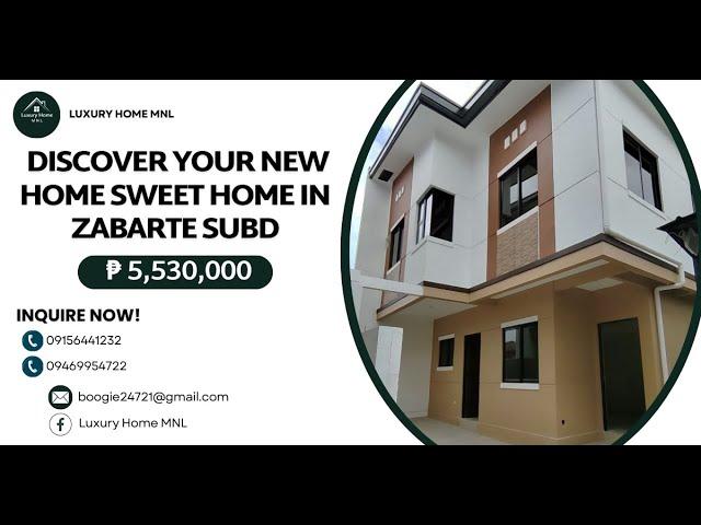 Discover Your New Home Sweet Home in Zabarte Subd (Single Attched)