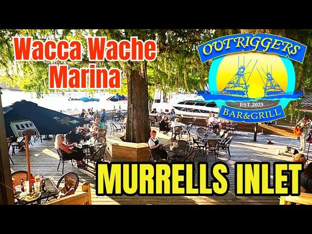 The New Outriggers Bar & Grill Restaurant in Murrells Inlet. At the Wacca Wache Marina.
