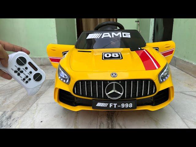 RC Mercedes-Benz AMG Car Unboxing & Testing | Remote Control Ride on Mercedes Car | Shamshad Maker